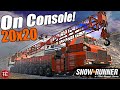 SnowRunner: THE BIGGEST HAULER is NOW ON CONSOLE! 20 WHEEL DRIVE & GIANT CRANE!