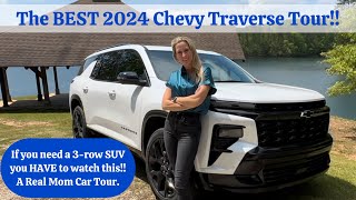 A REAL MOM gives a GREAT TOUR of the 2024 Chevy Traverse!