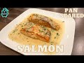 Pan Seared Salmon With Lemon Butter Sauce سلامون بصوص الزبده و الليمون 