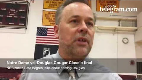NDA coach Pete Bogren talks about beating Douglas ...