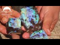 Amazing opals: Broken River Mining opals in their host rock