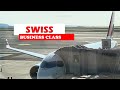 SWISS BUSINESS CLASS Nice to Zurich LX563  Airbus A220 100