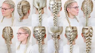 How To Braid Your Own Hair For Beginners - 15 Braids For Summer 2022 (FULL TALK THROUGH)