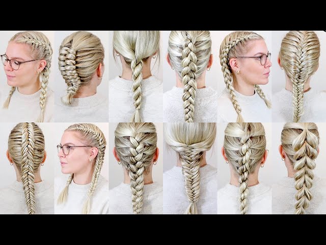 How To Braid Your Own Hair For Complete Beginners - 15 EASY Braids For  Summer (FULL TALK THROUGH) 