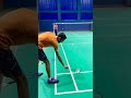 Easy way to pickup badminton shuttlecock 