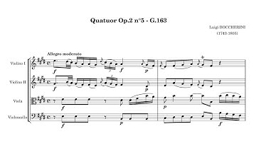 Luigi Boccherini – String Quartet Op.1/2 No.5, in E major