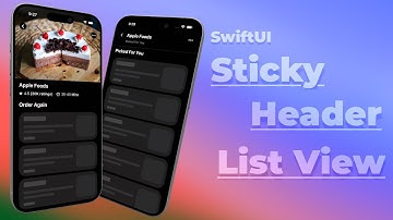 Sticky Header For List View | SwiftUI | Stretchy List View Header