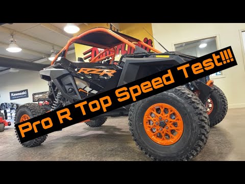 Top Speed Polaris RZR Pro R Launch Edition 0-60 1/4 mi 4 cyl 2.0L 225hp