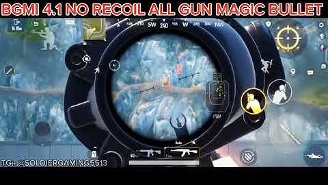 BGMI 4.1 ALL GUN NO RECOIL AUTO HEADSHOT MAGIC BULLET HIGH DAMAGE ANTIREST