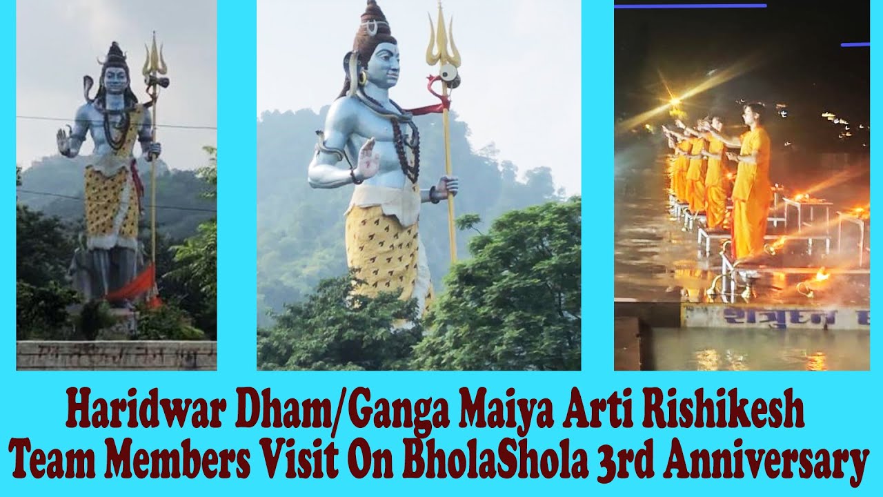 puppy paradise Haridwar Dham/Ganga Maiya Arti Rishikesh || Team Members Visit On BholaShola 3rd Anniversary