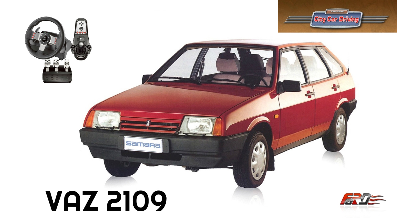 ВАЗ 2109 - тест-драйв, обзор советской легенды City Car Driving за рулем Logitech G27