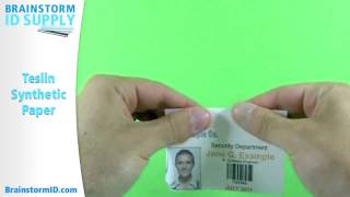 Inkjet Teslin Synthetic Paper For Making PVC-Like ID Cards 25 Sheets 