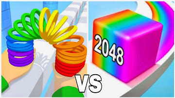 Jelly Run 2048 vs Toy Spring - All Level Gameplay (Freepya, New Update)