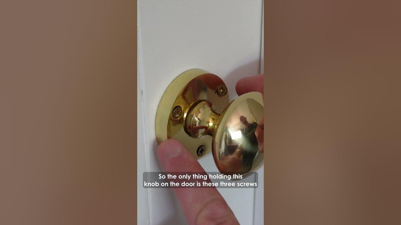 Do your door knobs keep falling off? YouTube