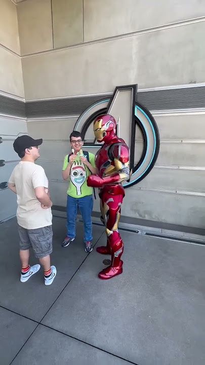 Forky, Karen Beverly and Iron Man (Disneyland, 2024) #shorts
