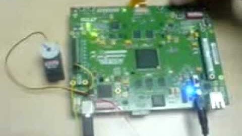 Servo motor control with FPGA.