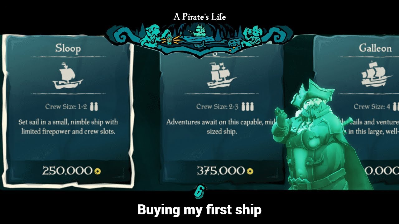 Buying my first ship - Sea of Thieves - YouTube