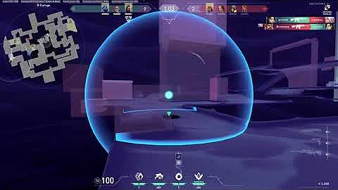 Omen 1v3 0.01 sec Spike Plant Clutch Valorant