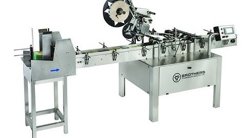 Flat / Unfolded Carton / Shipper Labelling Machine suitable to apply label on the top side