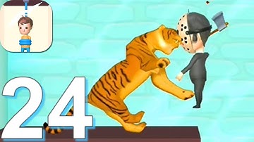 Rescue Cut - Rope Puzzle - Gameplay Walkthrough Part 24 All Levels 696-740 (Android Gameplay)