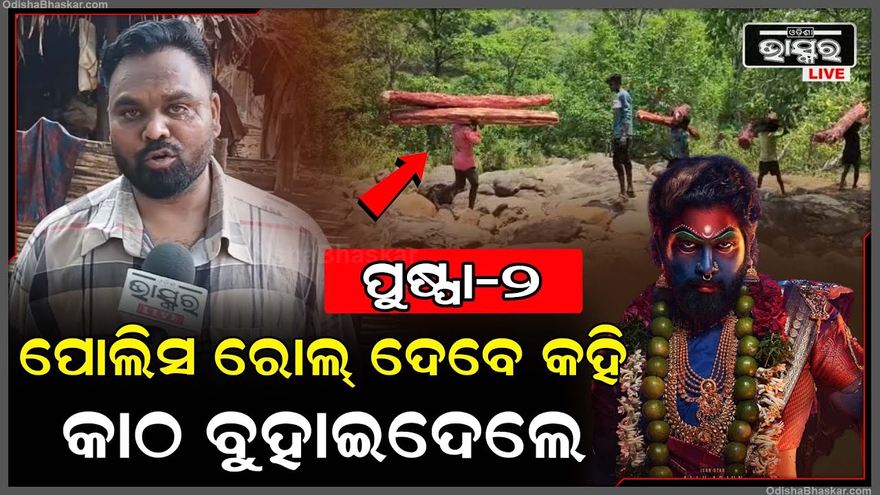 ପୁଷ୍ପା-2ରେ ରୋଲ ଦେବେ କହି ରକ୍ତଚନ୍ଦନ କାଠ ବୁହାଇଲେ ଆଉ ଟ୍ରକ ଚଲେଇବାକୁ କହିଲେ Pushpa-2 In Malkangiri