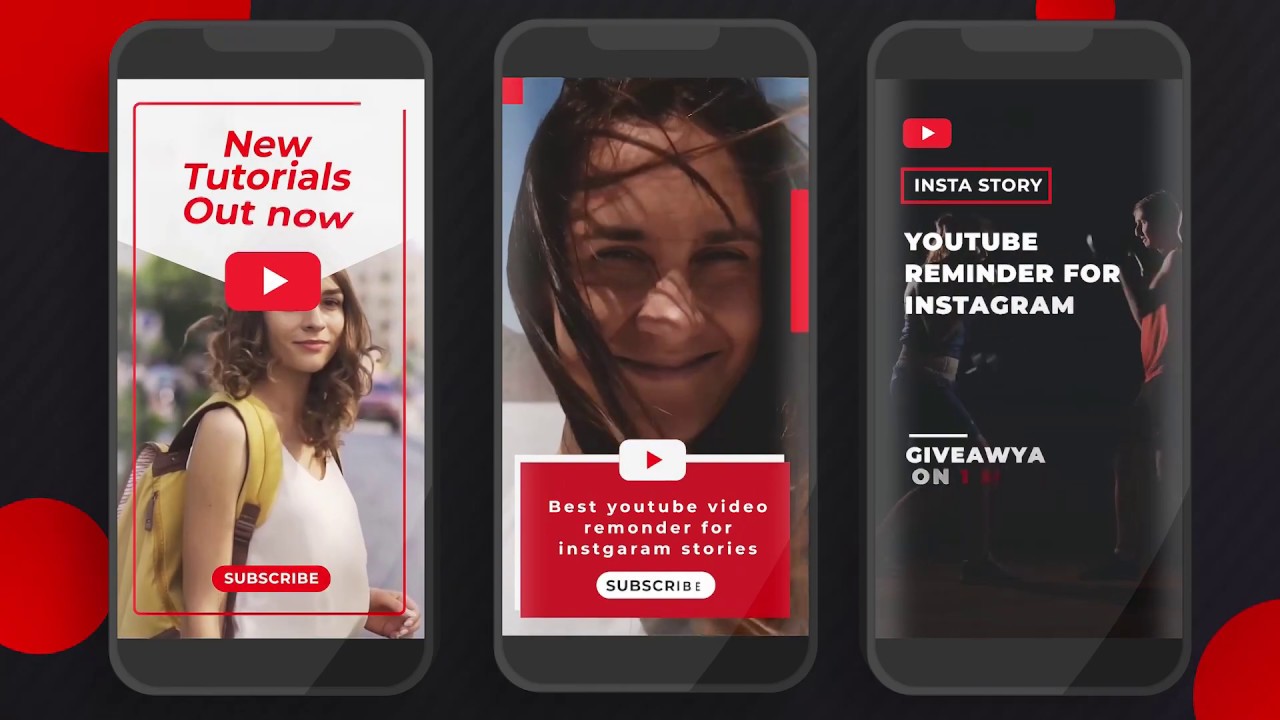 YouTube Instagram Stories After Effects template YouTube