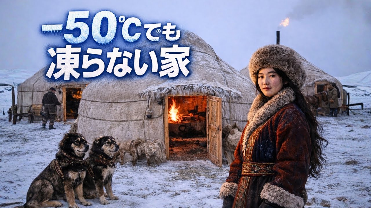 −50°Cの冬を生き抜くモンゴル人｜ゲルに隠された驚異の生存技術