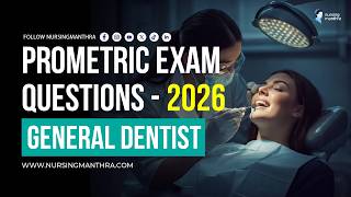 DHA General Dentist Prometric Questions 2026 | Important MCQs & Exam Guide