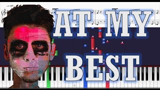 Machine Gun Kelly ft. Hailee Steinfield - At My Best - Piano Tutorial w/ Sheets