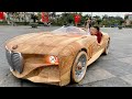 Wood carving  bmw 328 hommage  nd woodworking art