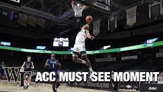 Wake Forests Jahcobi Neath With The Steal And Slam