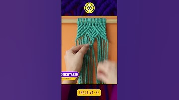 DIY PORTA COPOS em MACRAMÊ com NÓ FESTONÊ