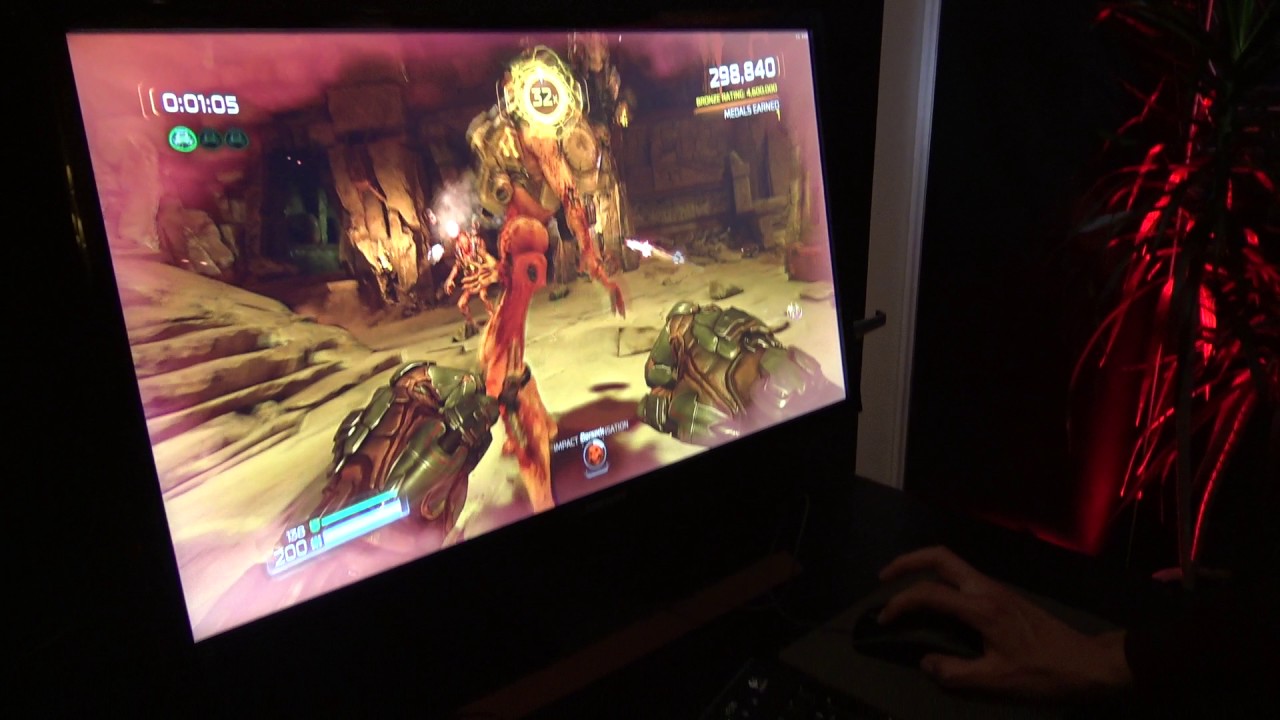 AMD Ryzen and Radeon Vega Running DOOM at 4k Ultra - YouTube