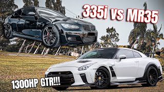 BMW 335I VS INSANE GTR MR35: QLD ROLL RACING