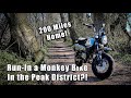 Riding a brand new monkey bike 200 miles home through the peak district ep 1