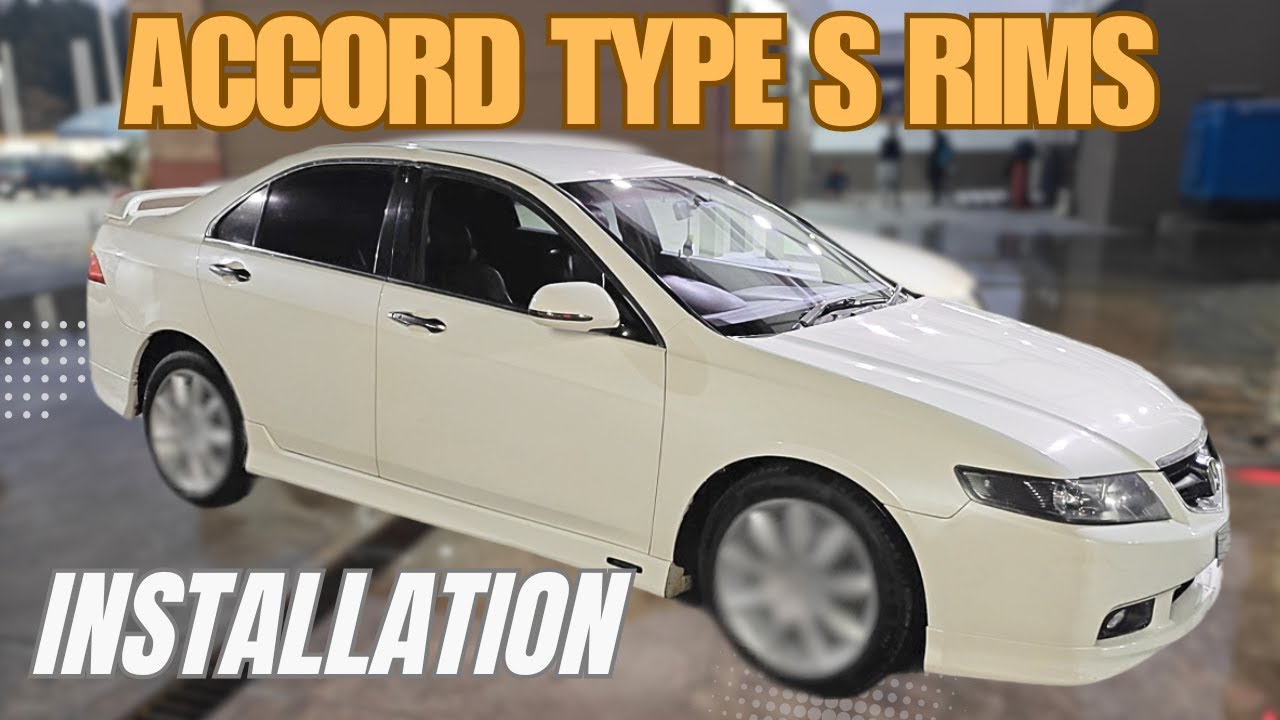 Installing Accord Type S rims on a Pearl White Accord CL9 🔥 | Hunt for ...