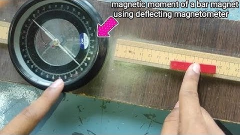 determination of magnetic moment of a short bar magnet using deflecting magnetometer #11thphysics