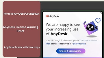 Remove AnyDesk Countdown I AnyDesk License Warning Reset I Anydesk Renew with two steps.