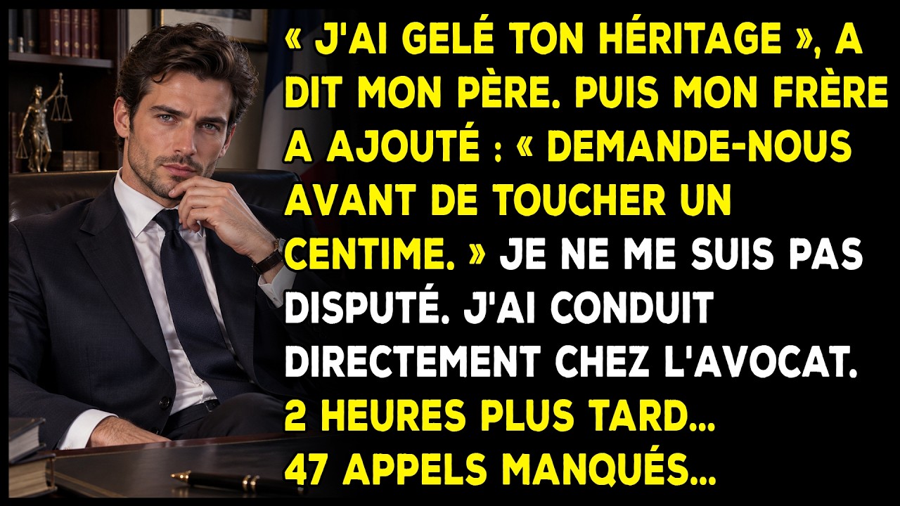 Onze jours après avoir enterré ma mère, mon père m’a appelé pour me dire qu’il avait gelé mon héritage. J’étais seul sur le parking d’un supermarché, épuisé après quatorze mois de soins, trop...