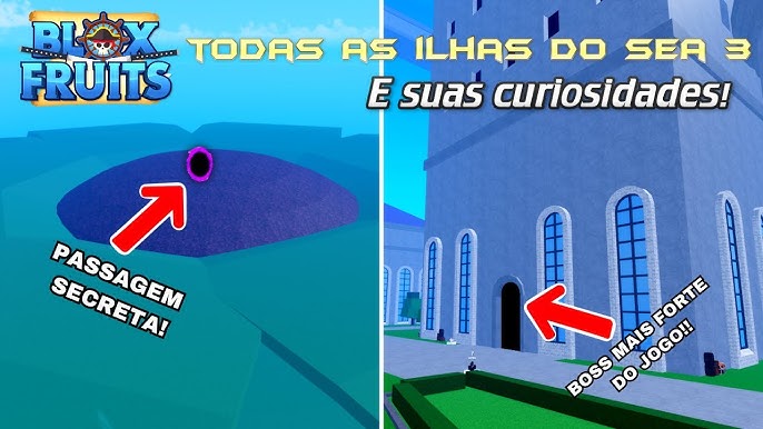 TODAS AS ILHAS DO SEA 2 DO BLOX FRUITS E SUAS CURIOSIDADES! 