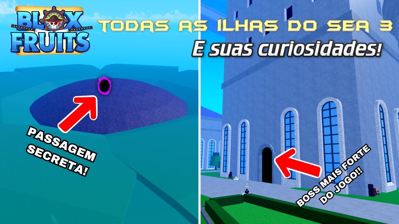 Roblox Blox Fruits - Mapa e todas as localidades do jogo