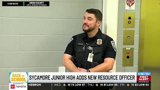 Sycamore Junior High’s new student resource officer focuses on trust, not just security