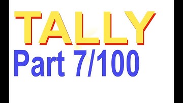 Tally inventory  Video