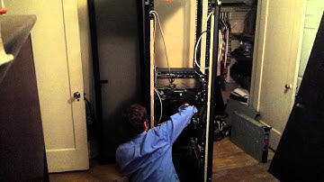 Building up a server rack timelapse