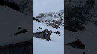 My Fairy Tale Village Säntis, Switzerland ❄️ #Switzerland #Winter #Snowfall #Travel #Nature #Asmr