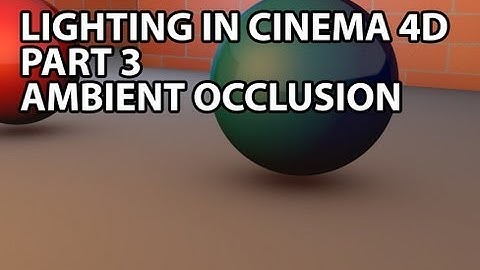 Cinema 4D Tutorial: Ambient Occlusion