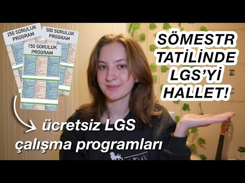 SÖMESTR TATİLİ İÇİN