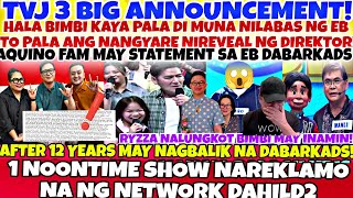 TVJ-BIMBI MAY SINIWALAT😱 KAYA DI MUNA SYA NILABAS NG EB DAHIL SA SINABI NG DIREKTOr😱1NOONTIME VIRAL