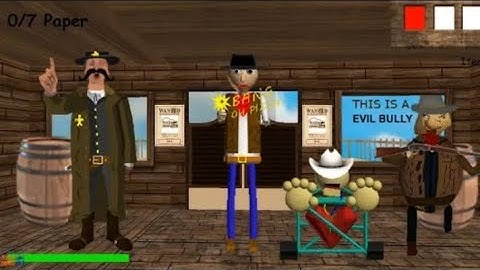 Baldi Basics in Wild West Edition v1.4 Actualización - Baldi