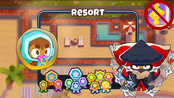 Resort [Easy] Guide | No Monkey Knowledge | BTD 6 (2023 Updated) 4K